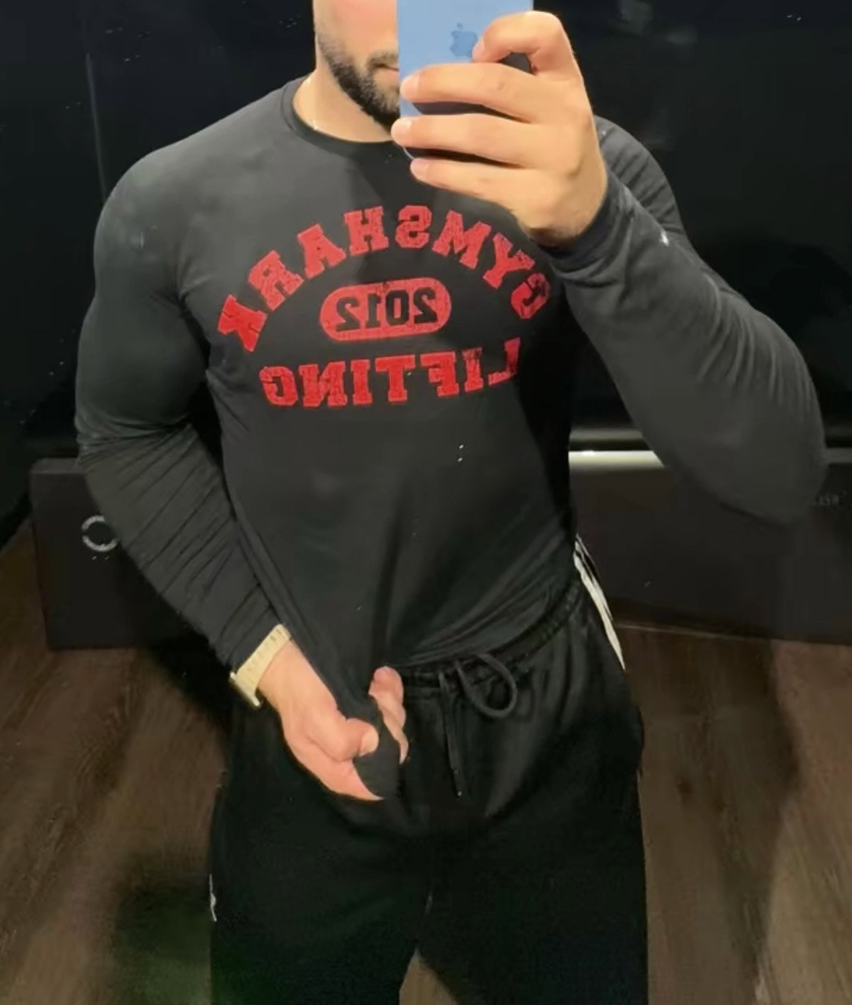 Playera Gymshark Lifting Negra para Hombre - Nueva