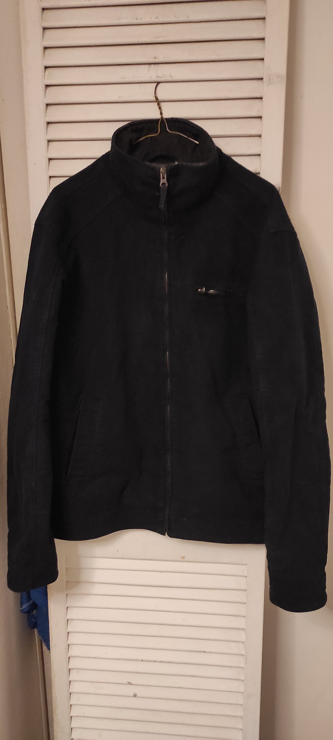 Chamarra Casual Negra Tipo Cazadora Springfield - Talla 42