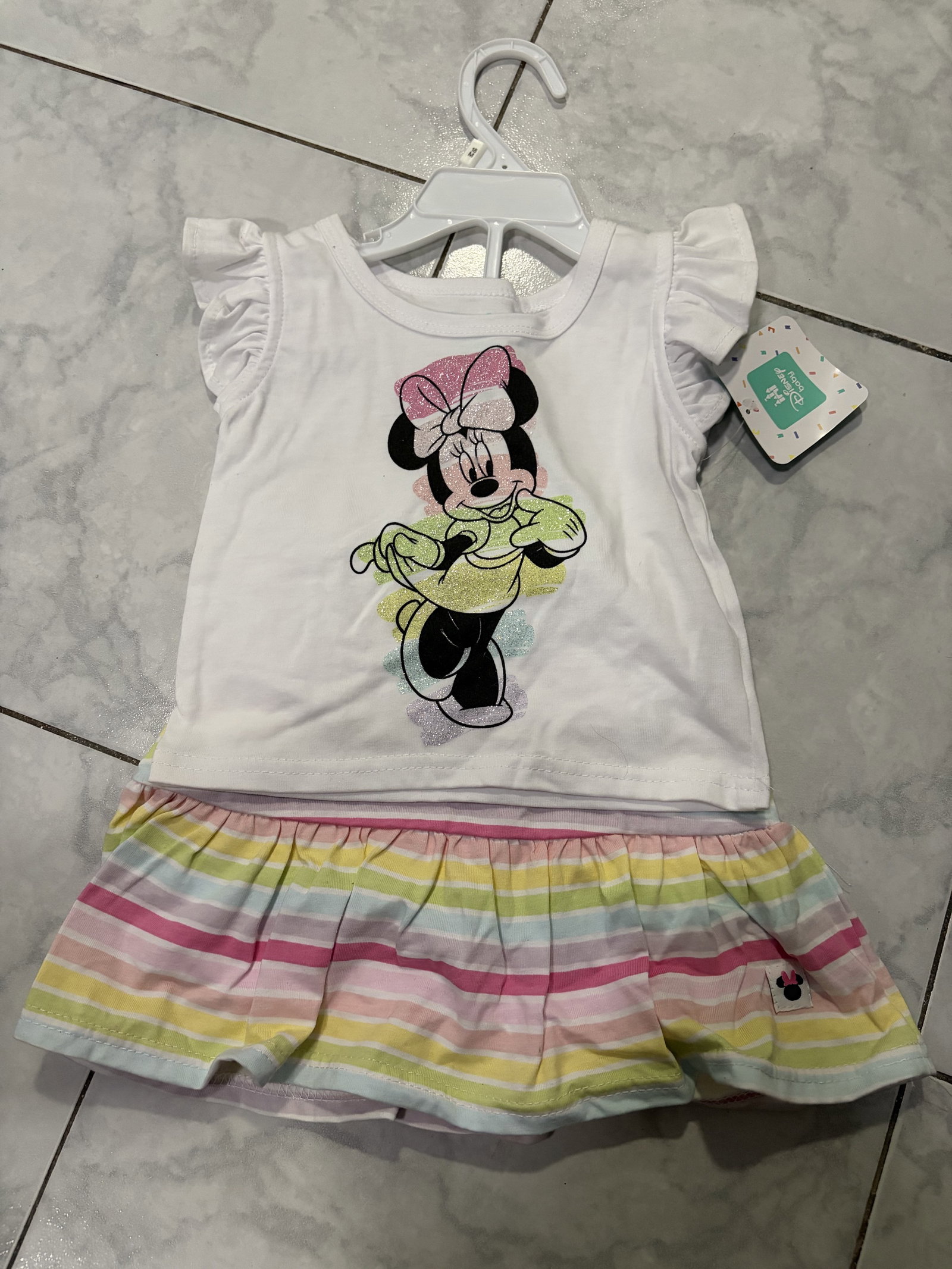 Conjunto de Bebé Niña Minnie Mouse Talla 18 Meses