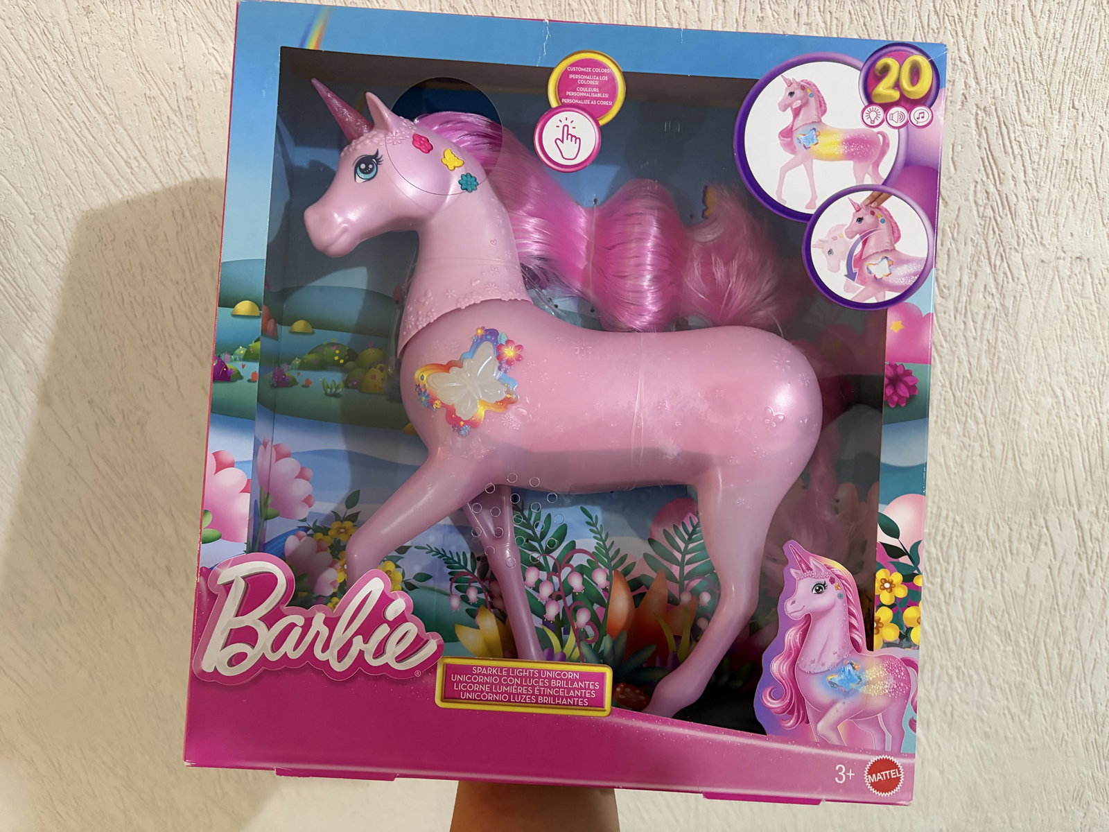 Unicornio de Barbie con Luz y Sonido - Nuevo