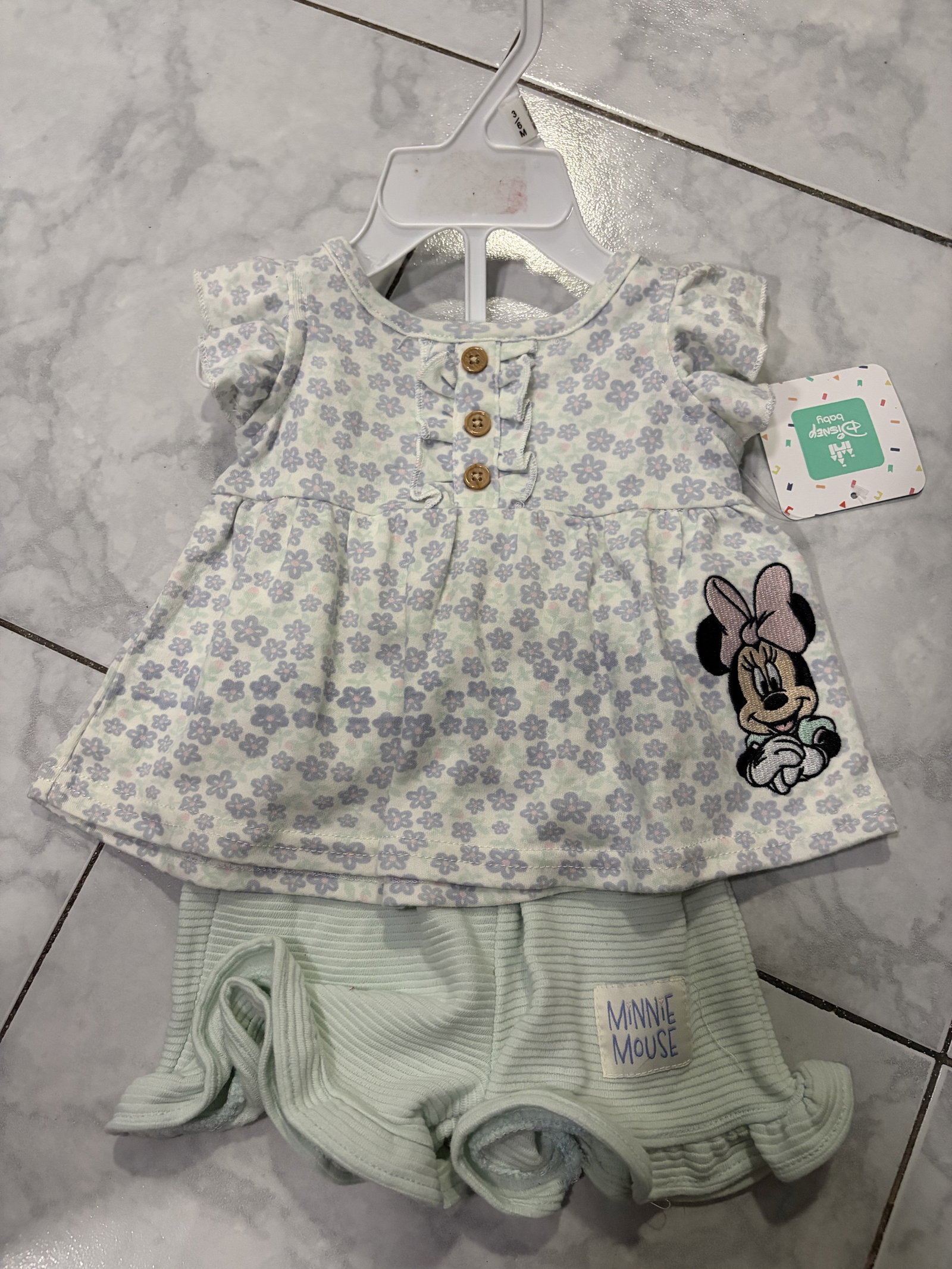 Conjunto Disney Minnie Mouse Talla 3-6 Meses Nuevo