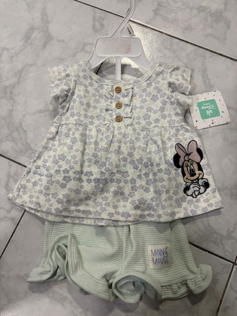 Conjunto Disney Minnie Mouse Talla 3-6 Meses Nuevo