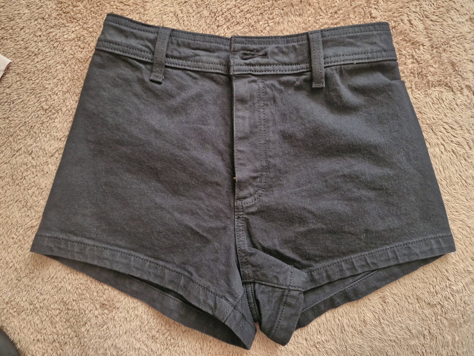 Short de Mezclilla Negro Talla 2 - Nuevo