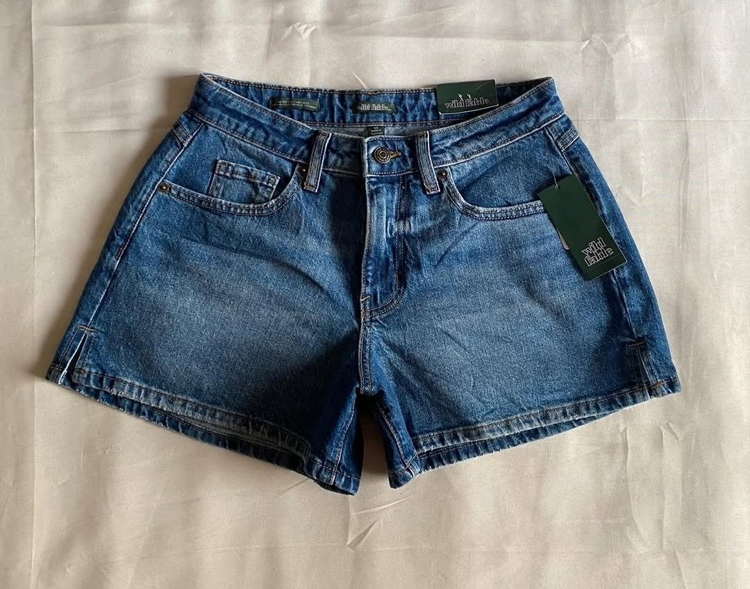 Shorts Curvilíneos Wild Talla 10/12 - Color Azul Medio