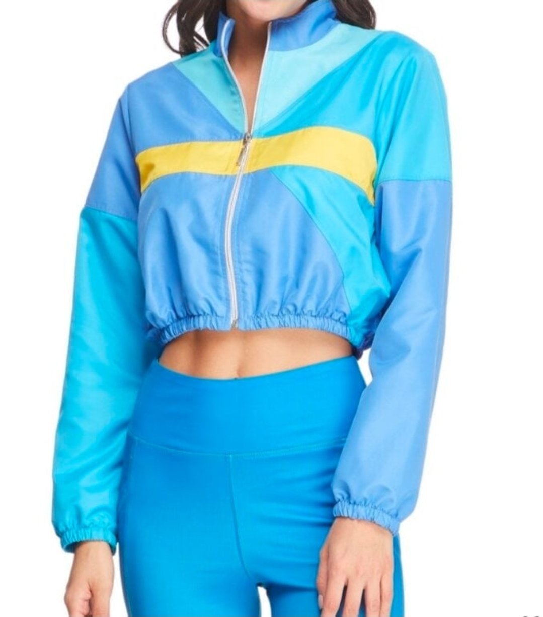 Chamarra Rompevientos Crop Top The Mashup Talla 14 Nueva