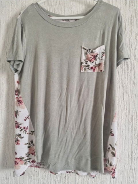 Blusa manga corta talla XL