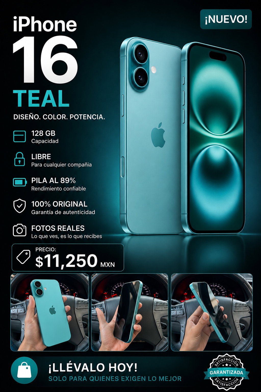 iPhone 16 Teal 128Gb
