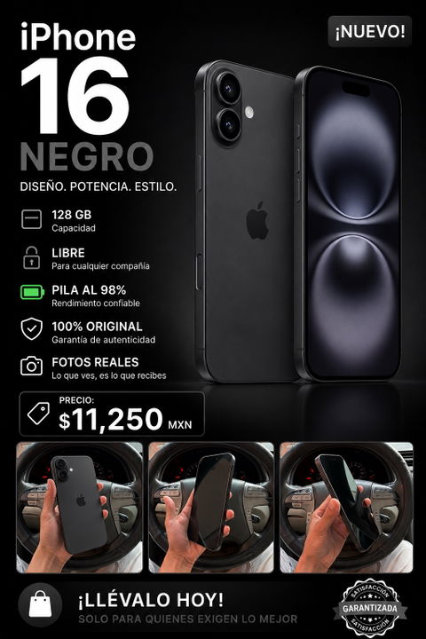 iPhone 16 Black 128Gb
