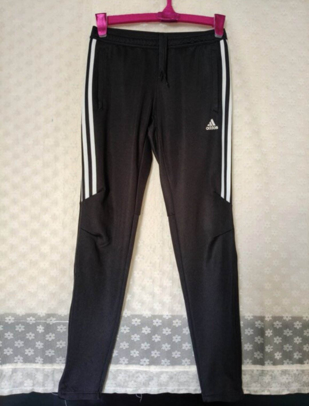 Pantalones Adidas con Cierres en Tobillos - Talla S