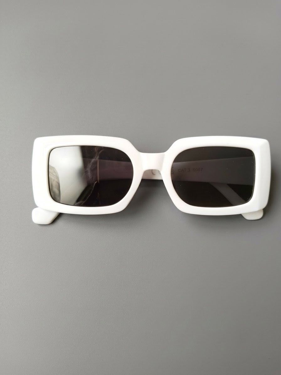 Gafas de sol, vintage, blancas