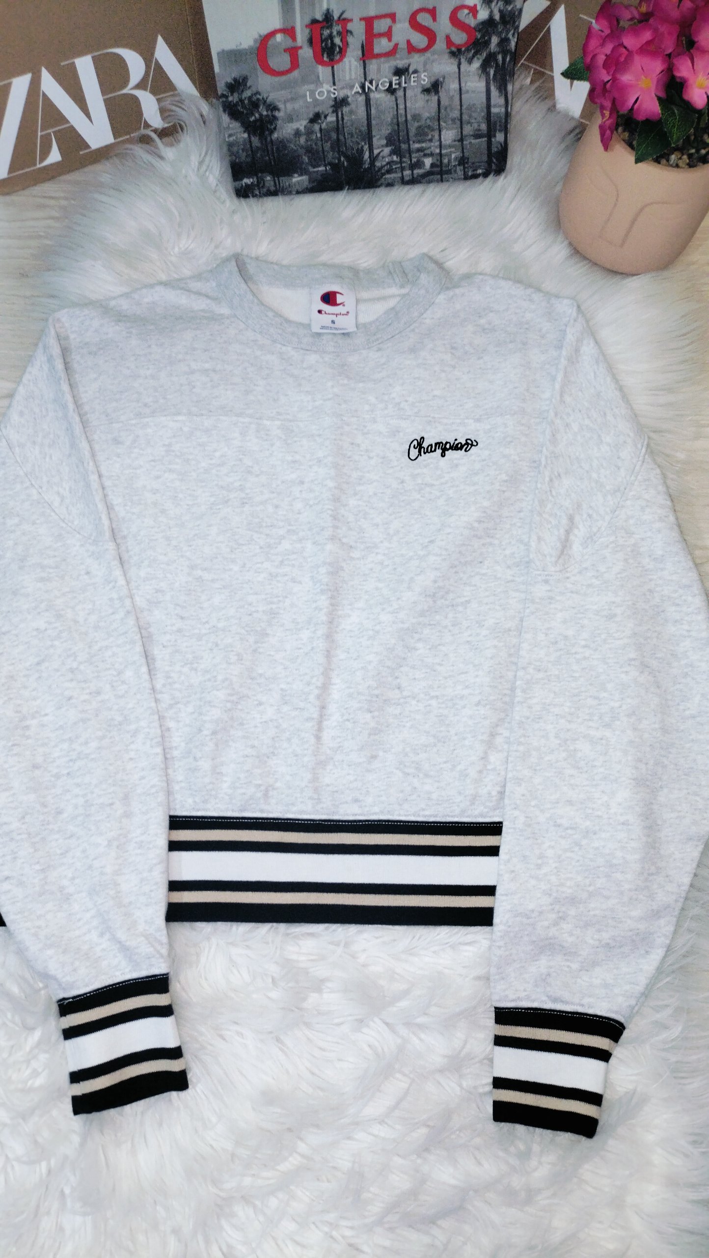 Sudadera Champion Gris en Buen Estado