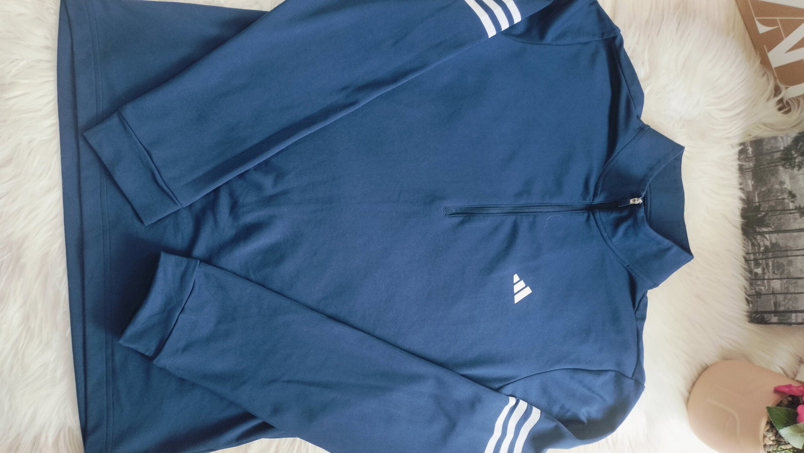 Sudadera ligera Adidas azul talla S