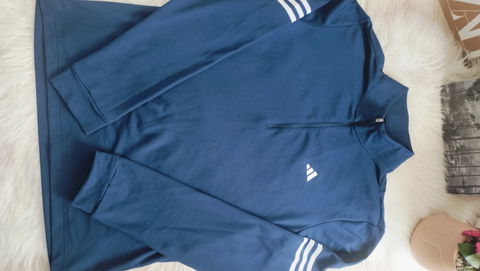 Sudadera ligera Adidas azul talla S