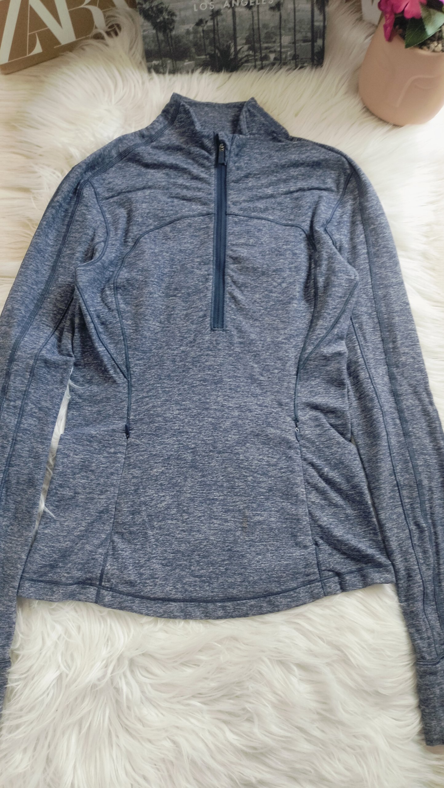 Sudadera Lululemon Azul con Cierre