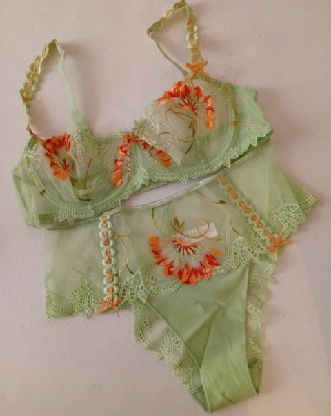 Conjunto de Bra y Panty Simone Pérèle Talla 38C y M-L