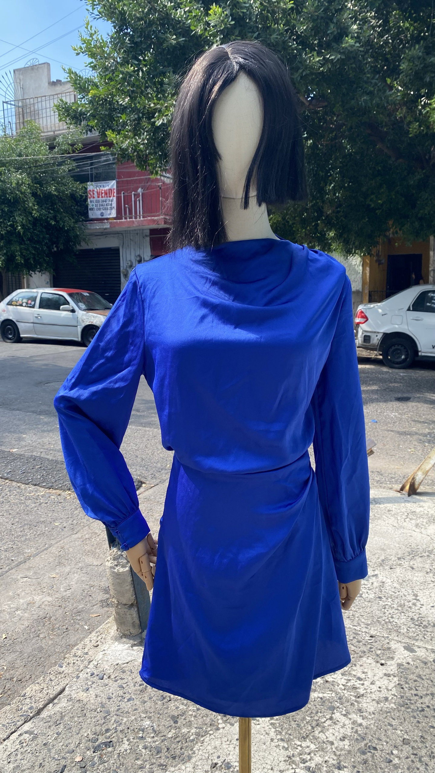 Vestido Azul Rey Casual y Elegante