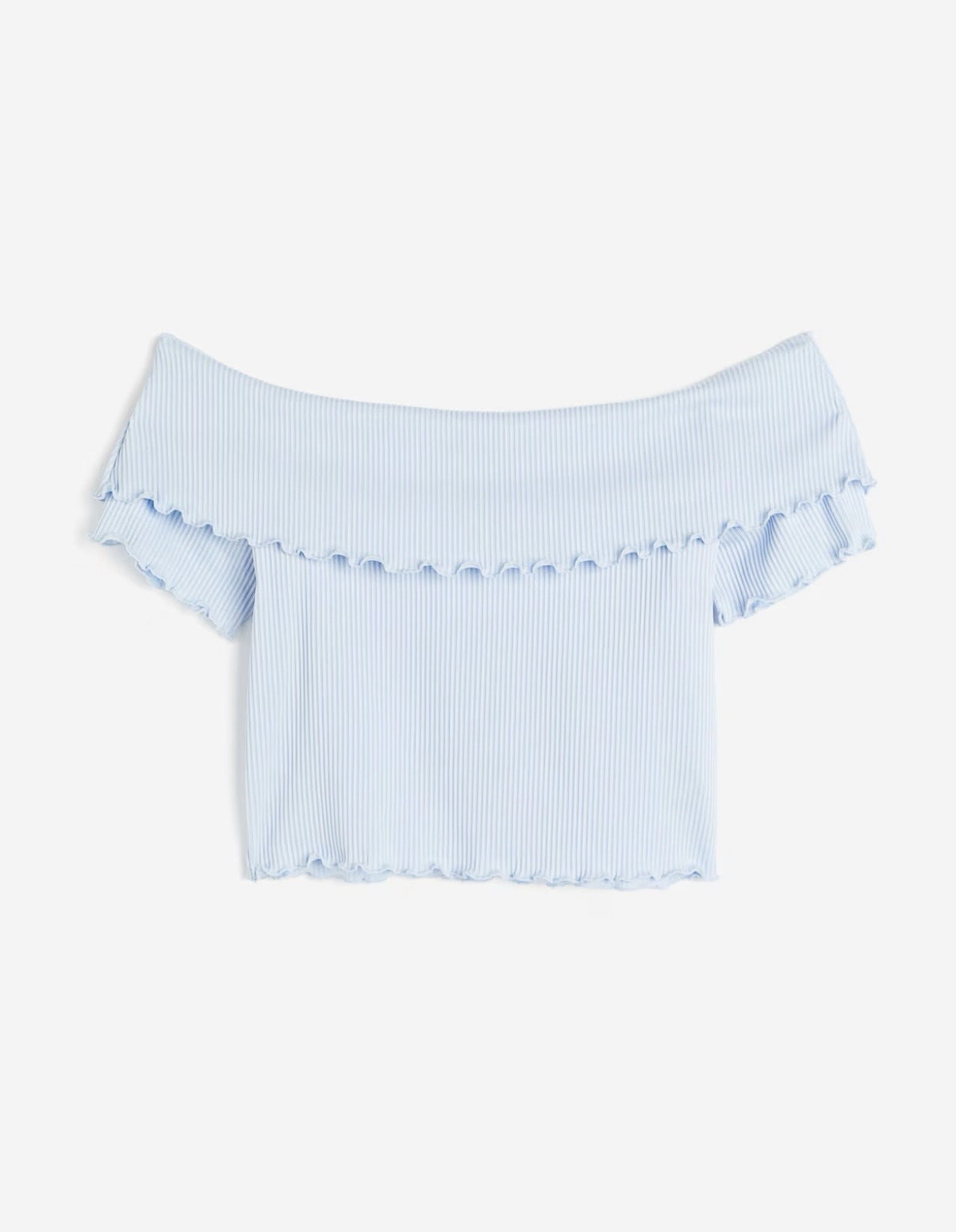 Top acanalado H&M de manga corta - Talla M - Nuevo