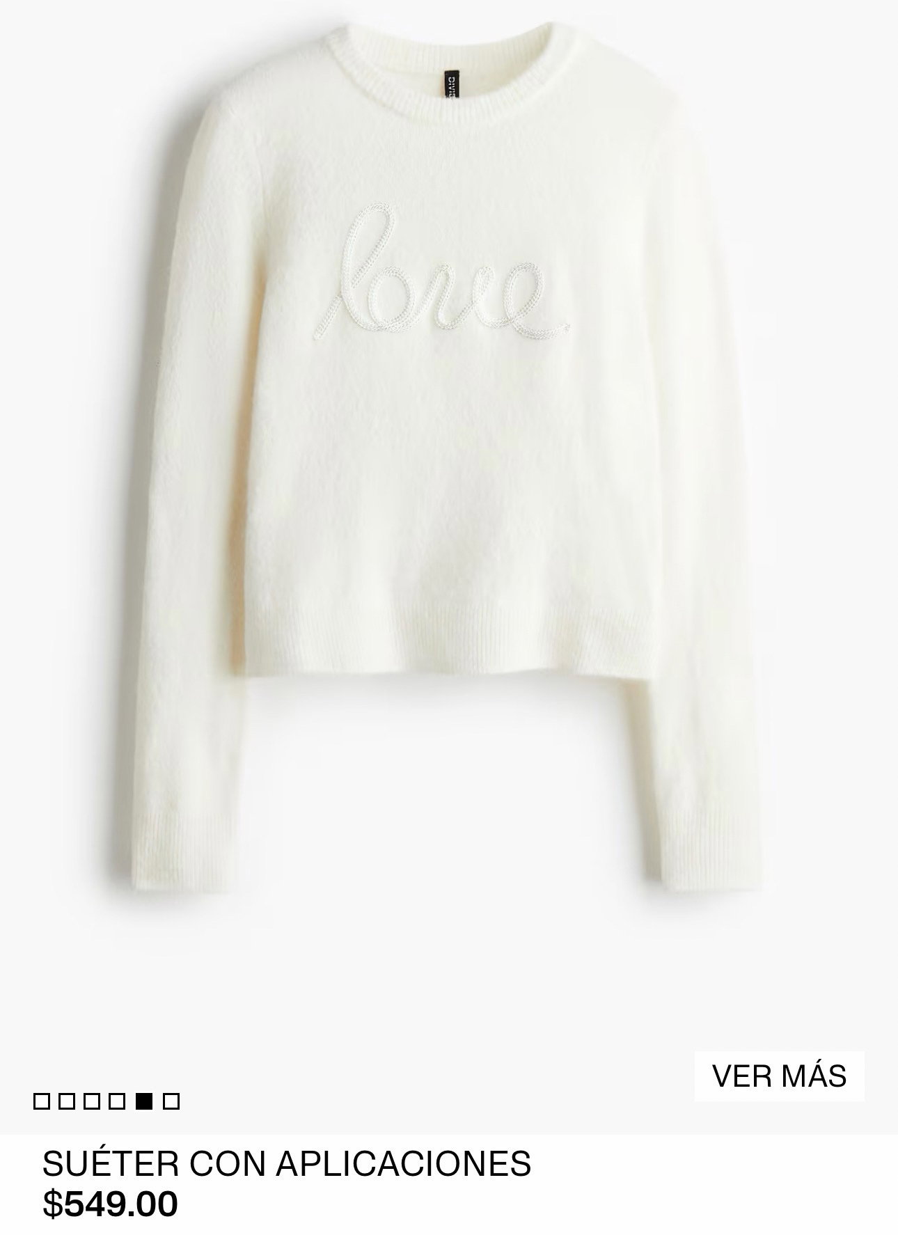 SUÉTER CON APLICACIONES H&M 