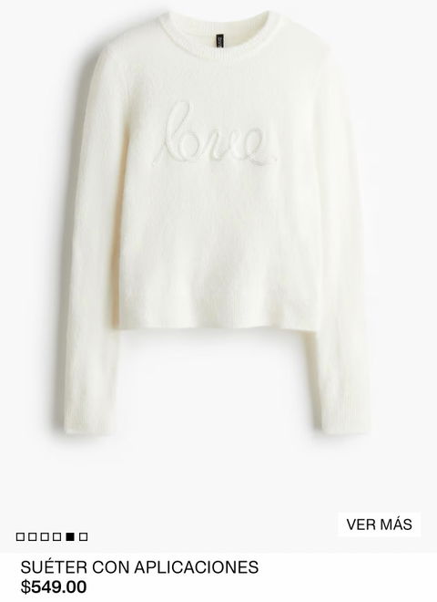 SUÉTER CON APLICACIONES H&M