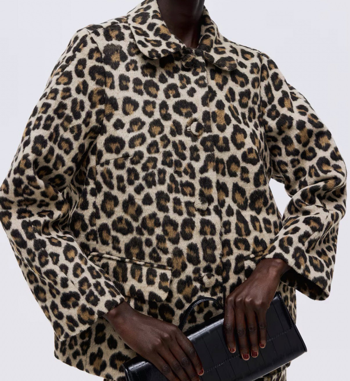 SACO OVERSIZED LEOPARDO H&M 