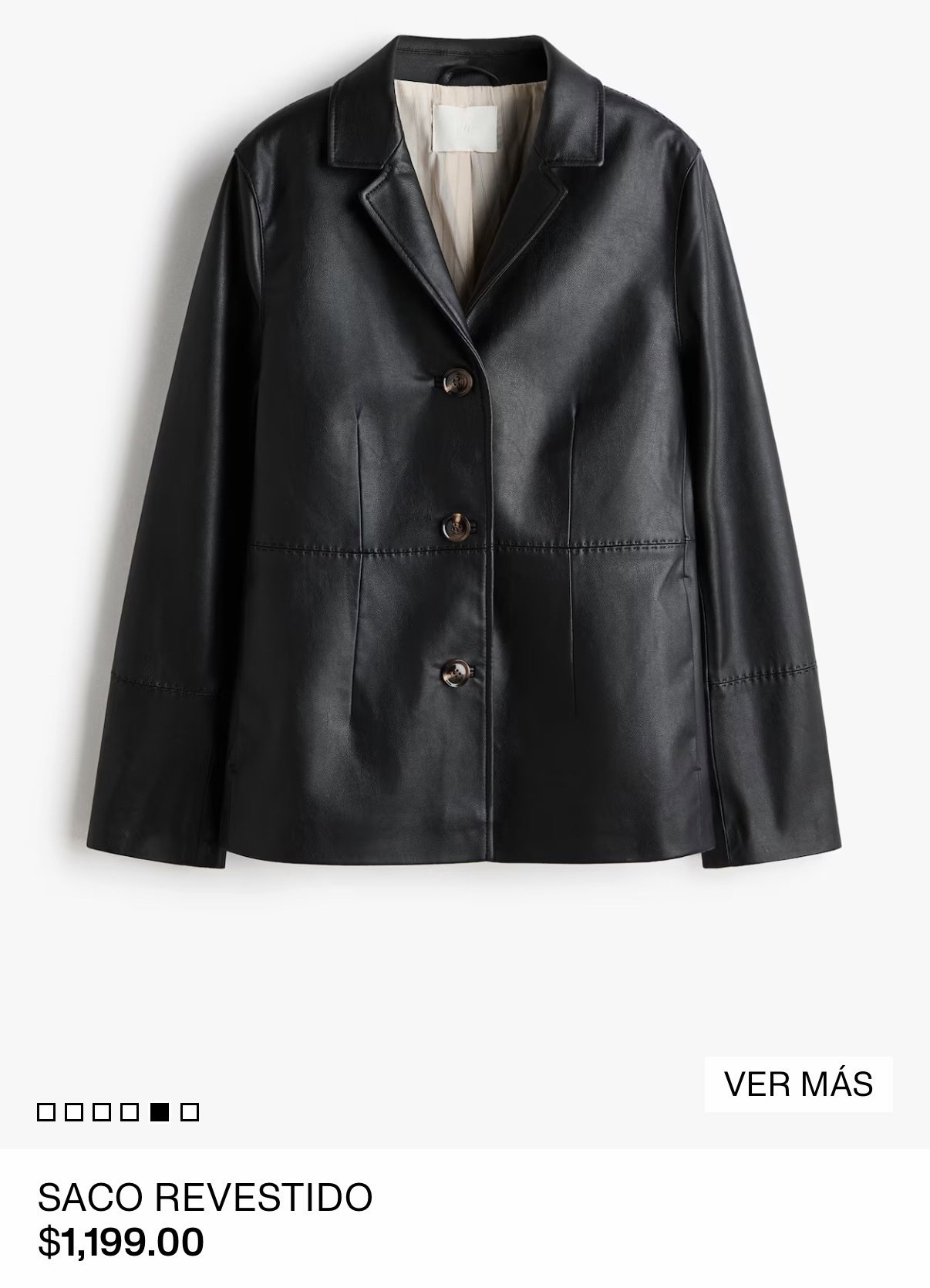 Saco Revestido H&M 