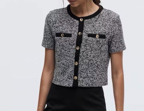 TEXTURED JERSEY CARDIGAN H&M