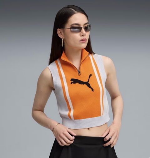 Top sin mangas Puma Future Archive Jacquard con cremallera