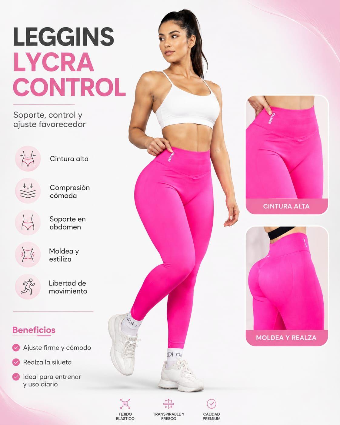 Leggings Lycra Control de Colores Vivos