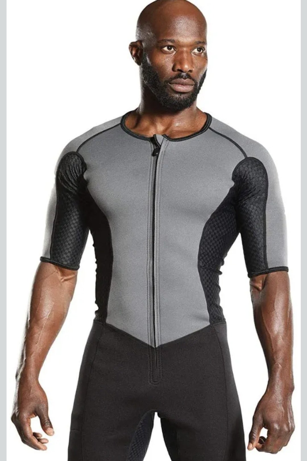 Traje de Neopreno para Caballero Talla L - Color Gris y Negro