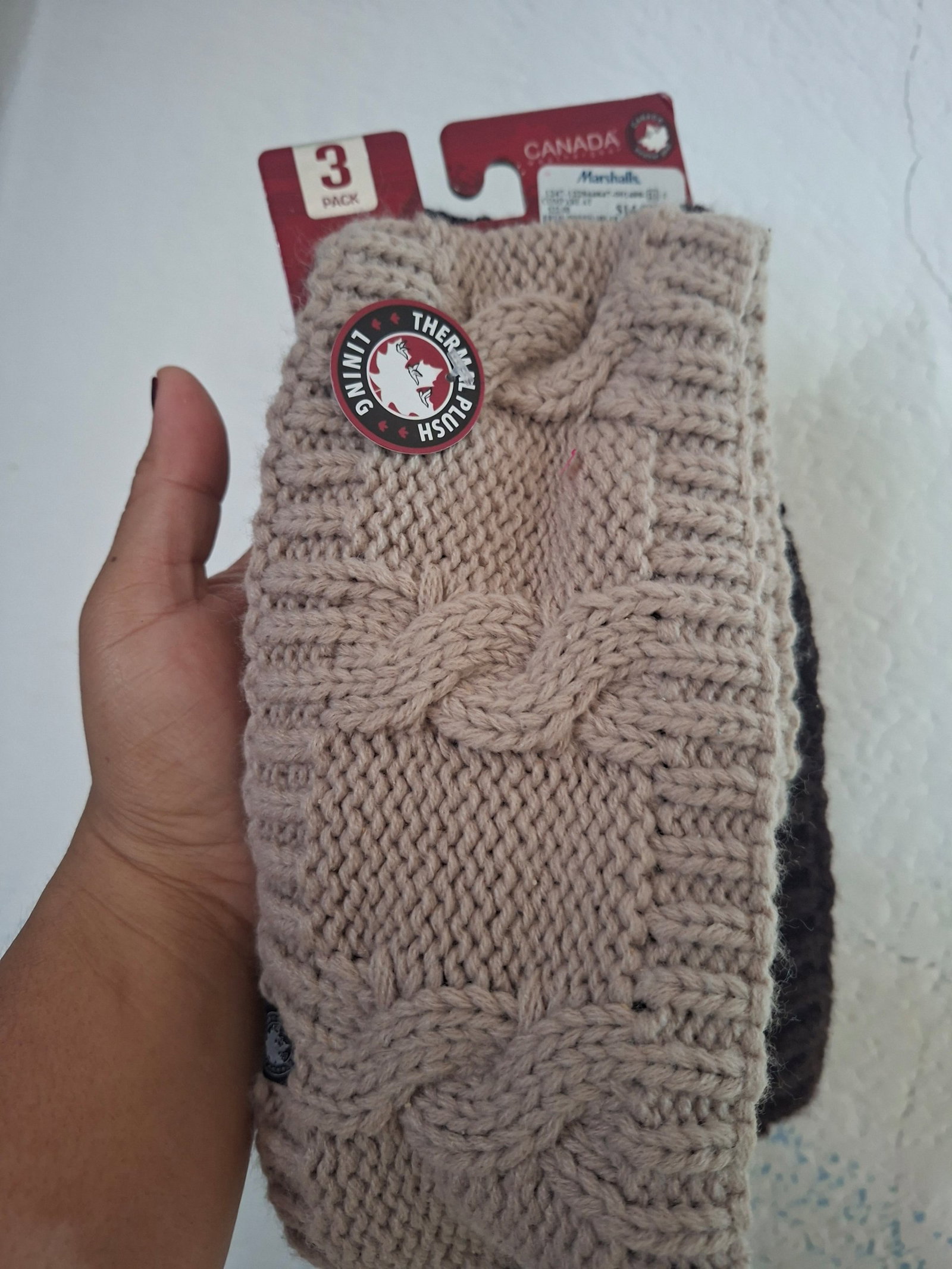 Paquete de 3 Diademas de Mujer Tejidas para Invierno