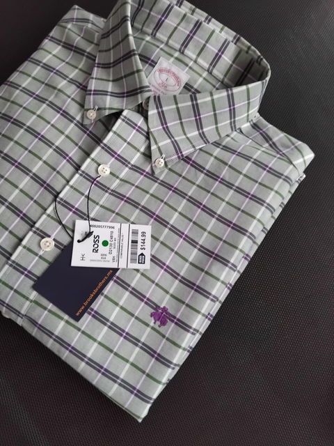 Camisa de Caballero Brooks Brothers Verde Talla XL Nueva