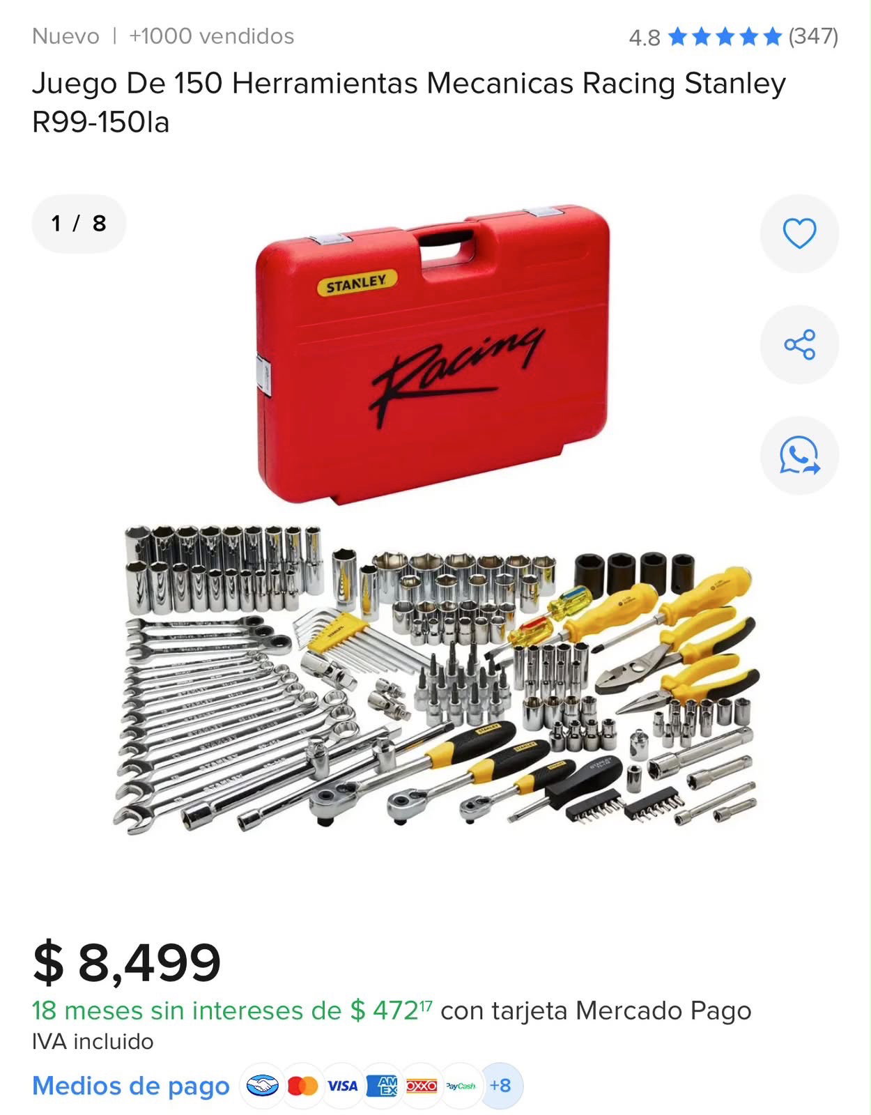 Herramientas Mecanicas Racing Stanley