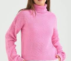 sueter cuello de tortuga color morado
