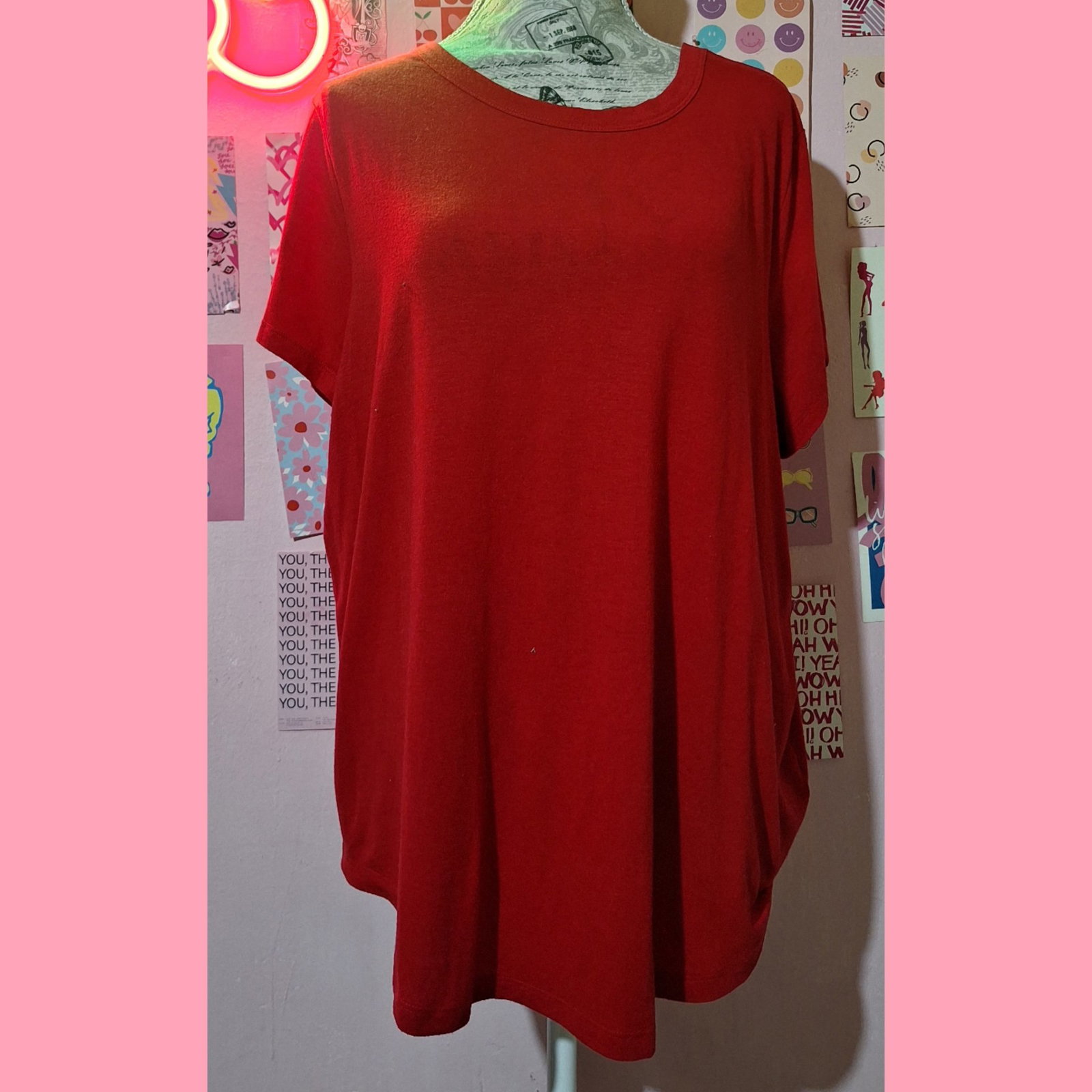 Playera roja básica 