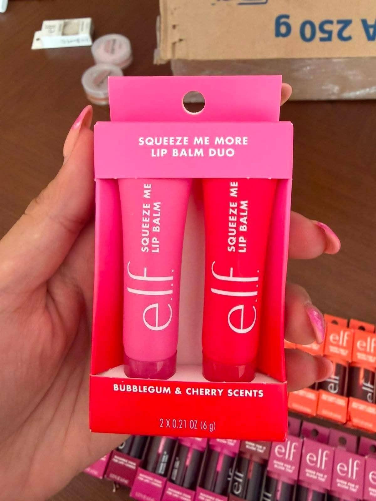 Dúo de bálsamos labiales e.l.f. Squeeze Me - Bubble Gum