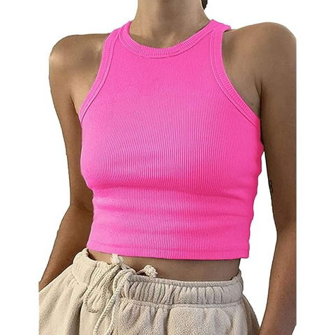 Blusita rosa de tirantes con abertura en costillas - OPP Jeans