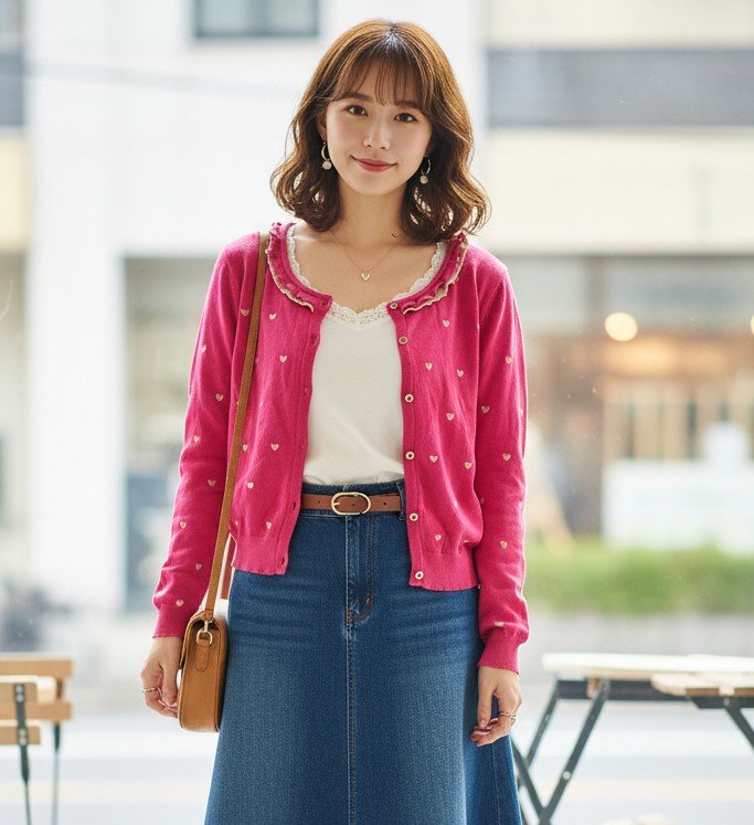 Suéter Canale con Cuello de Olan Mickey Fucsia - Edición Limitada