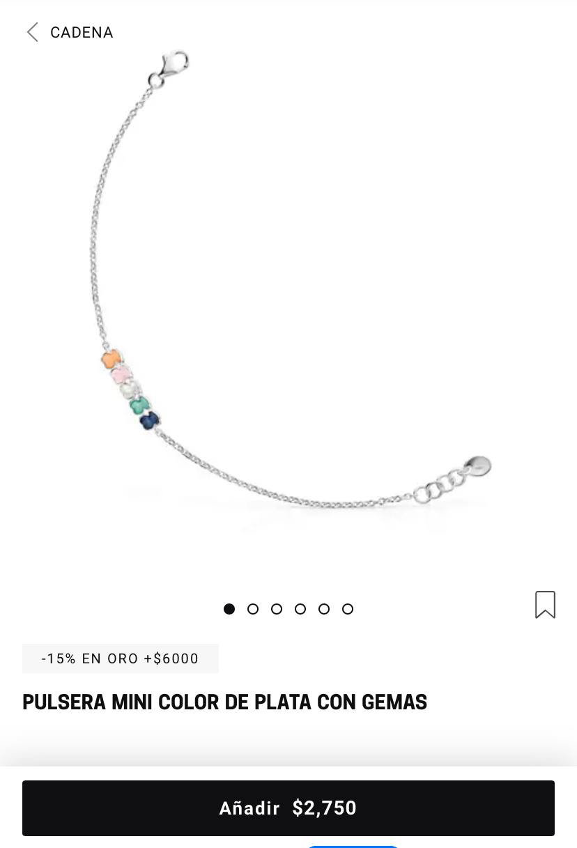 Pulsera TOUS Mini Color de plata