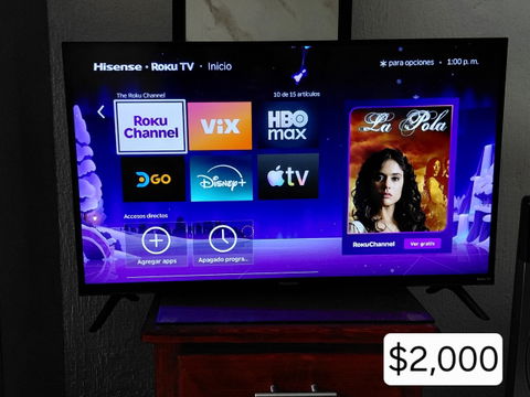 Televisión Hisense Roku TV 32 Pulgadas HD en Buen Estado