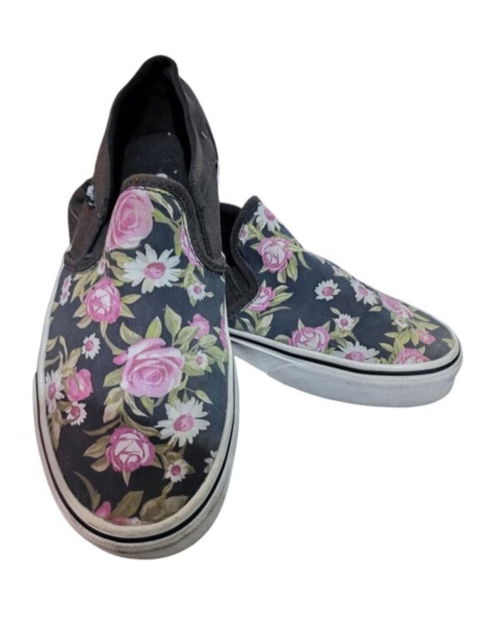 Tenis de mujer con diseño floral