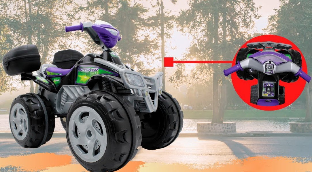 Cuatrimoto eléctrica Prinsel para niños 3-6 años con maletas