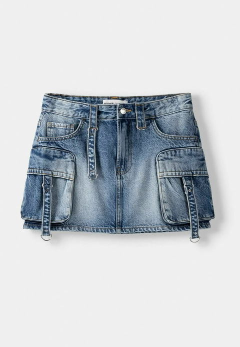 Mini falda Bershka talla 26 en excelente estado