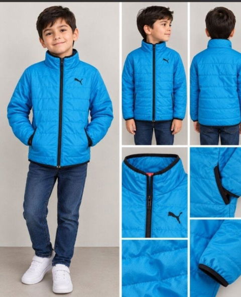 Chamarra de niño Puma, talla 8, color azul