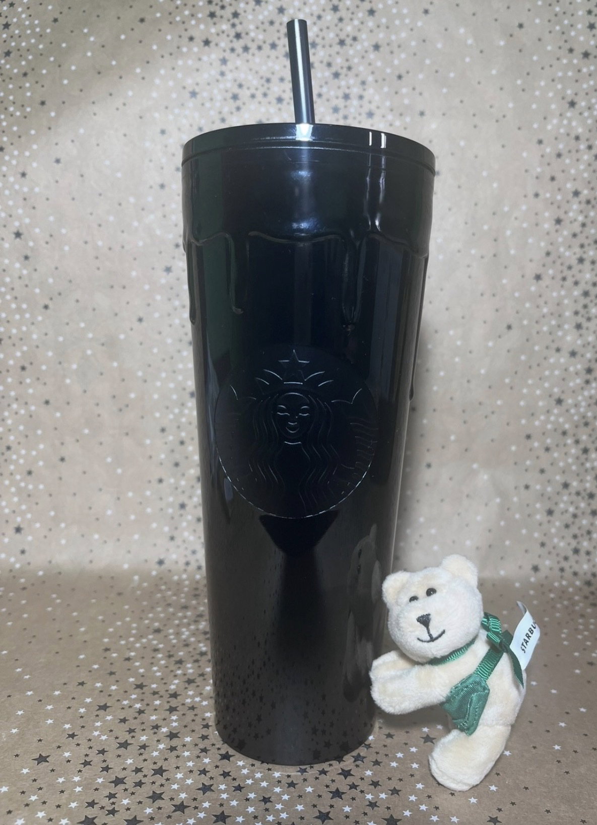 Vaso Starbucks Slime Negro Original 24 oz Nuevo