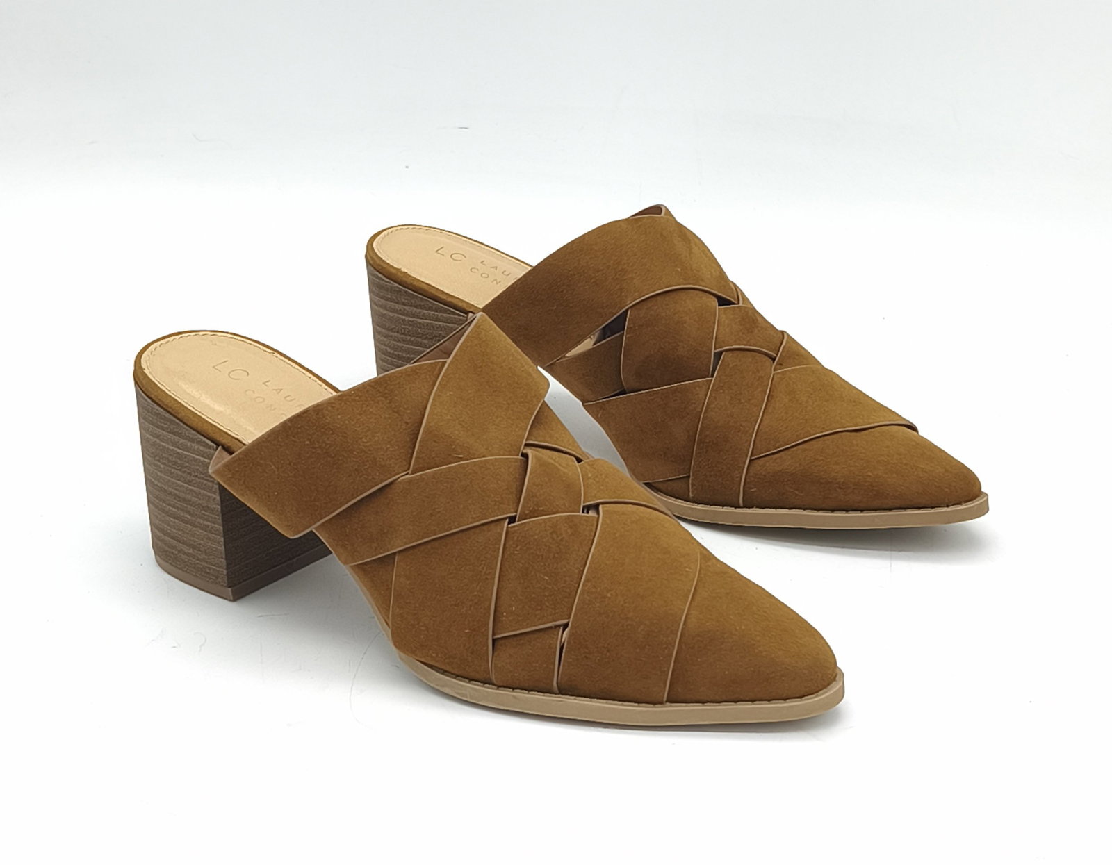 Zapatos tipo mule LC Lauren Conrad color tabaco/cognac