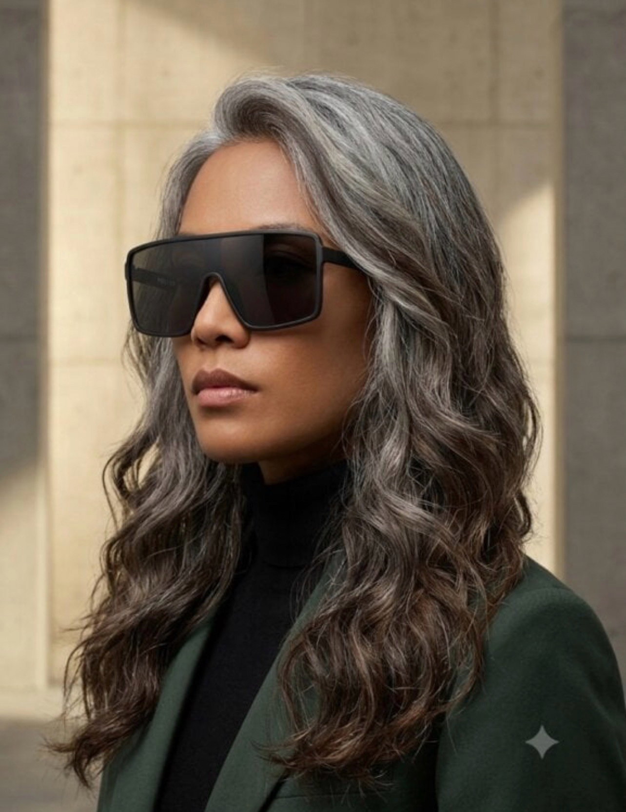 Lentes grandes negros a estrenar con bolsita