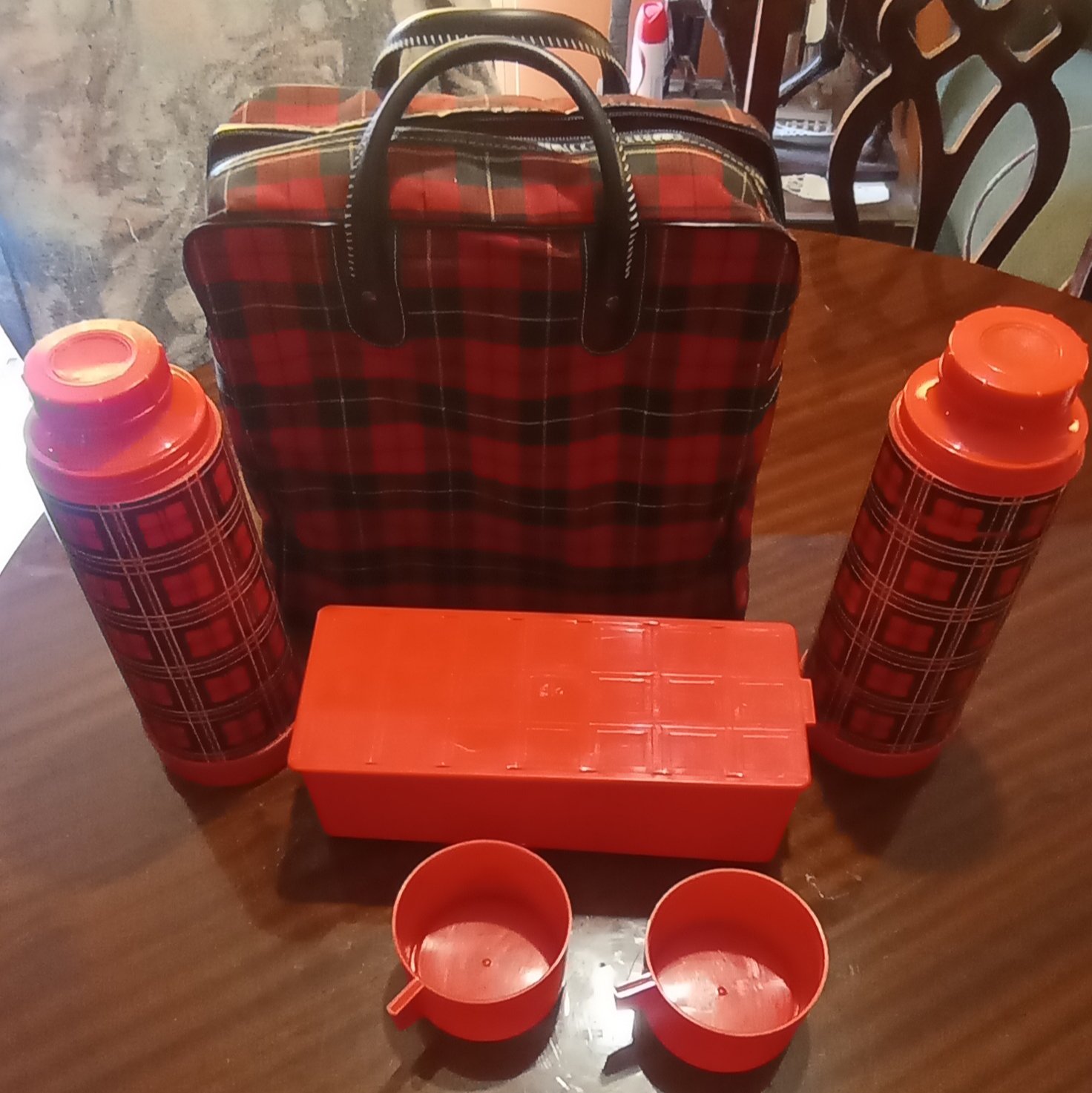 Termos Vintage Aladdin de los 80s con Maleta - Capacidad 2.5L