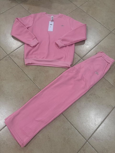 Set Deportivo Oversize Alo Yoga Rosa Pastel