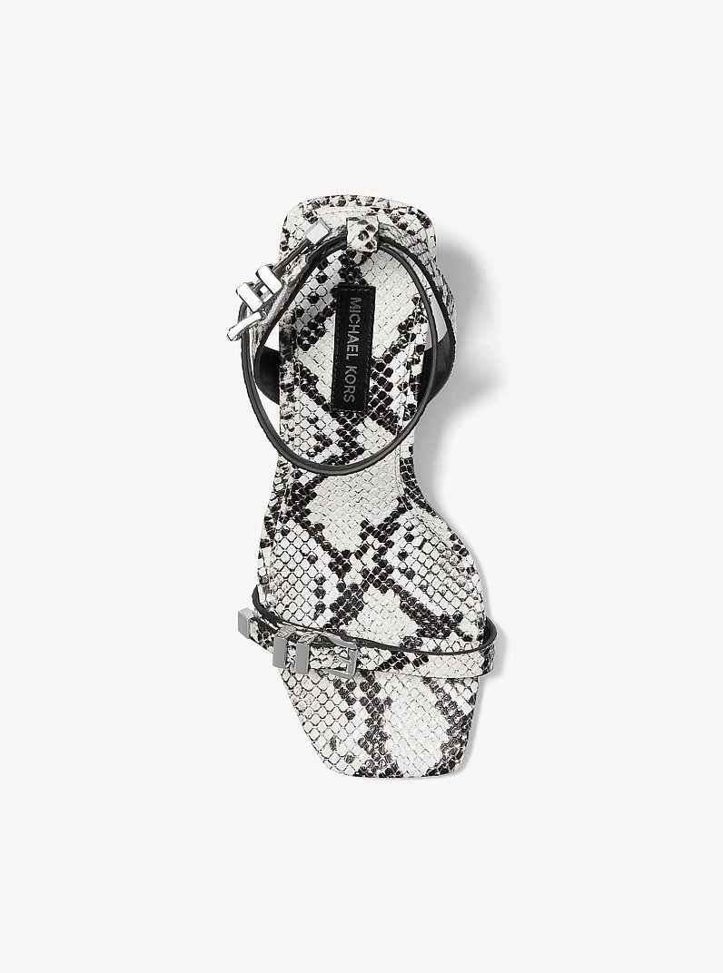Sandalias Michael Kors Darrington de Piel Estampado Snakeskin