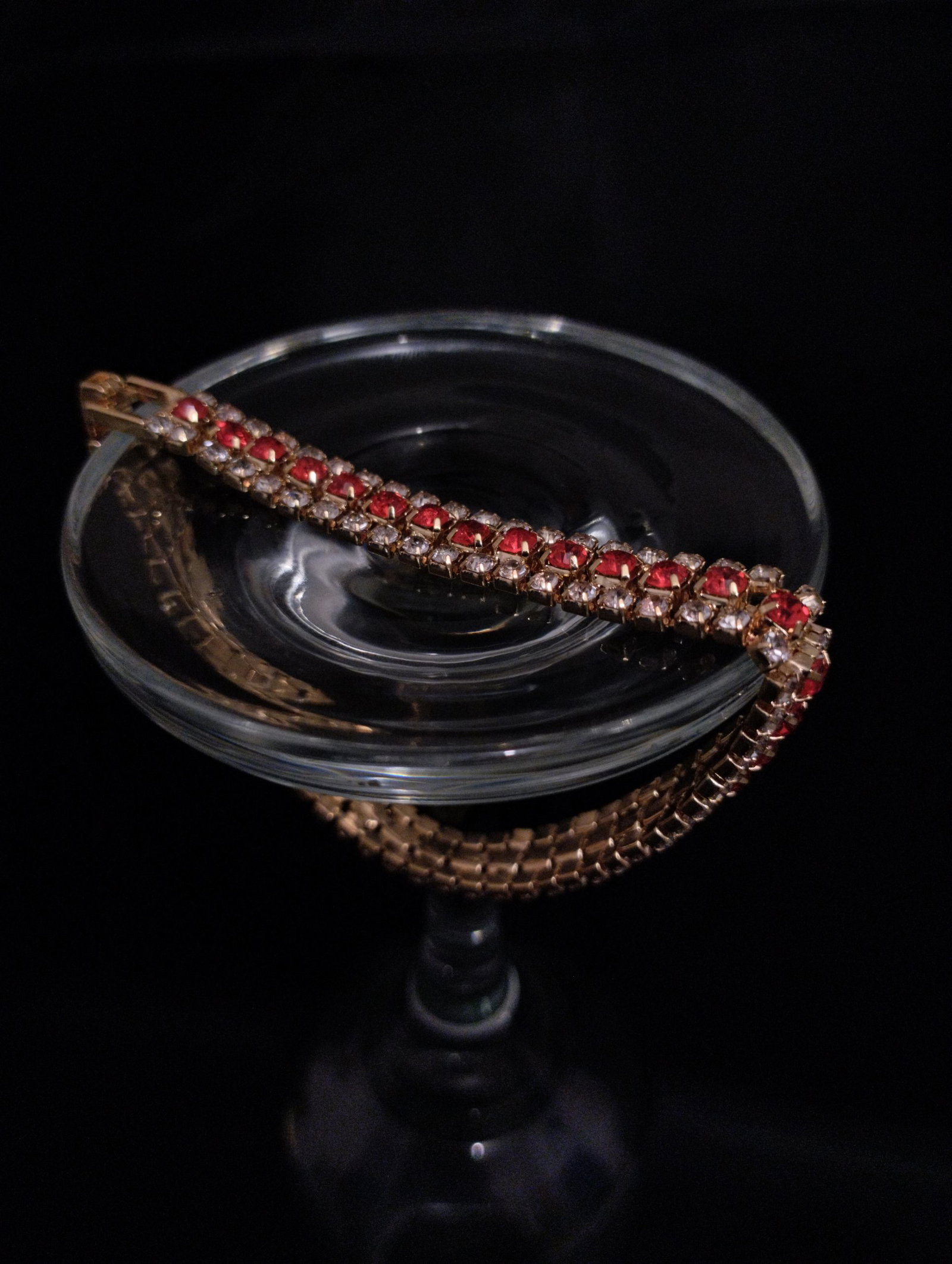 Pulsera de Oro Laminado 22k con Brillitos - Nueva